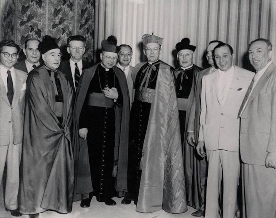 Israel "Ice Pick Willie" Alderman With Priests