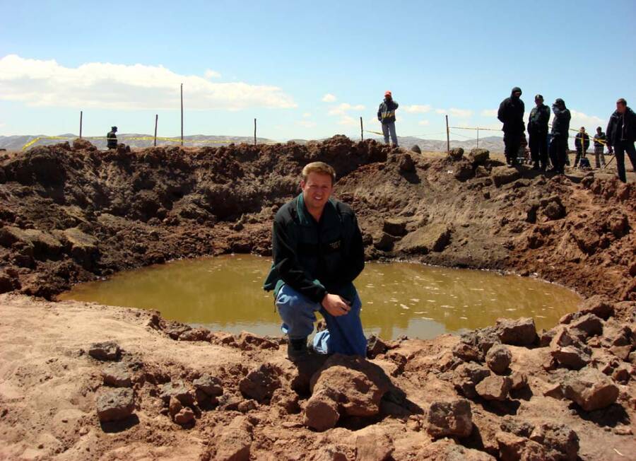 Michael Farmer At The Crater