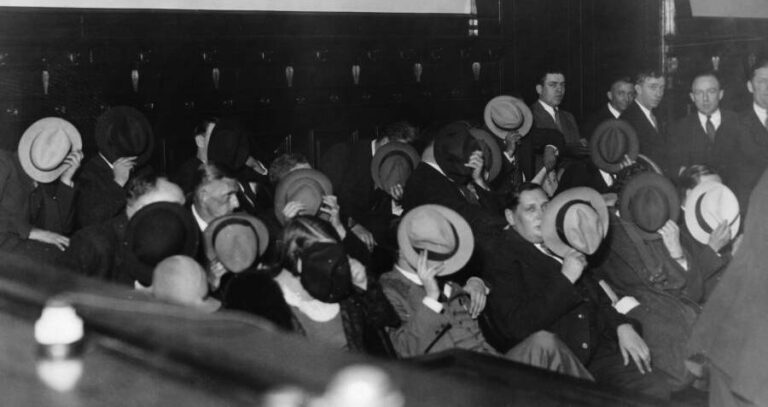 Spectators Blocking Their Faces