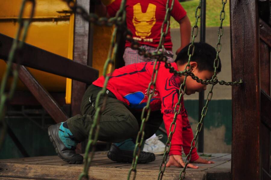 Spiderman Fan At La Paz Childrens Hospital