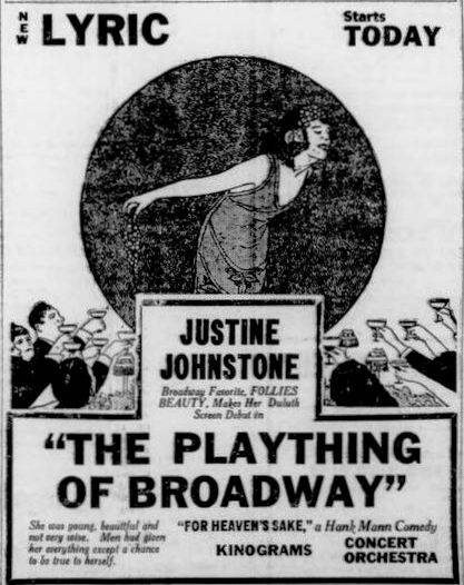 The Plaything Of Broadway