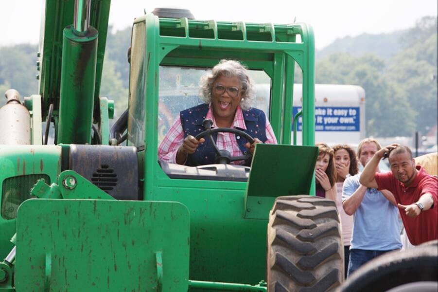 Madea Driving A Tractor