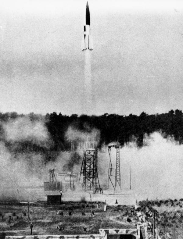 V2 Rocket Test Launch At Peenemünde
