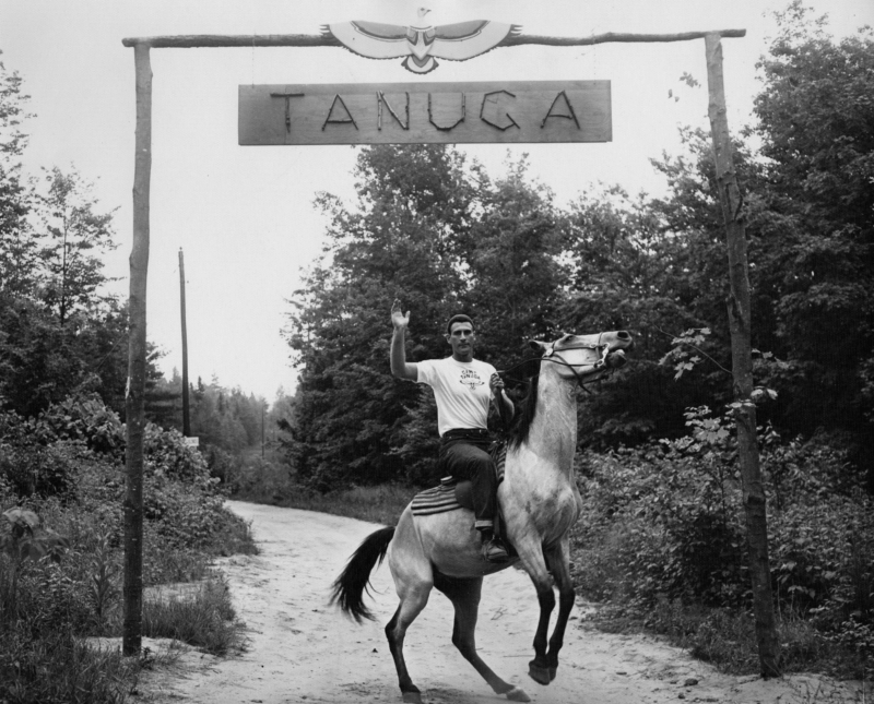 Camp Tanuga Founder With Horse