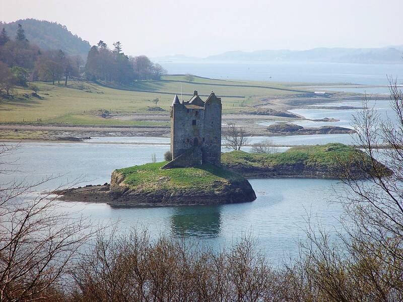 Side View Of Castle Stalker