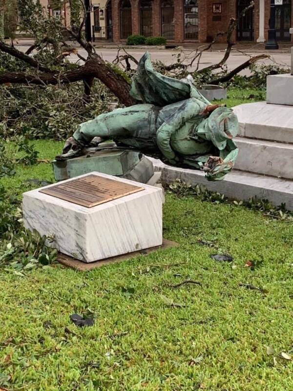 Souths Defenders Statue On The Ground