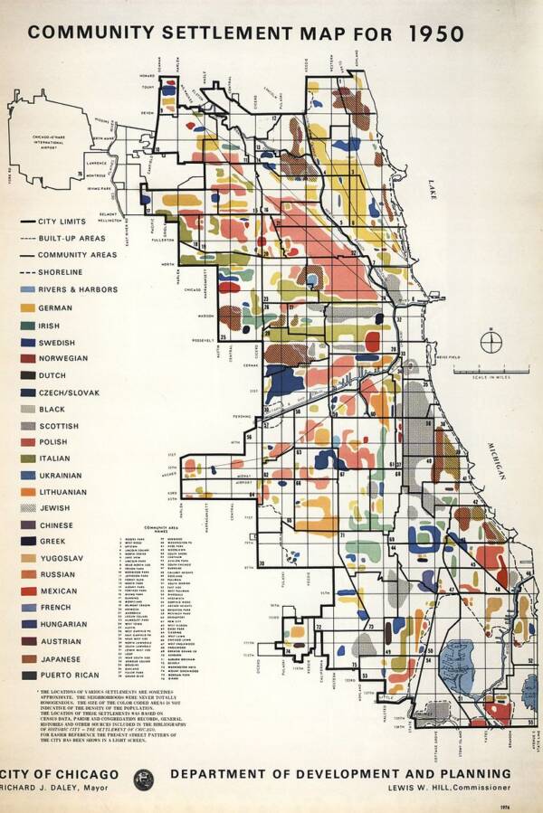 1950 Map Of Chicago