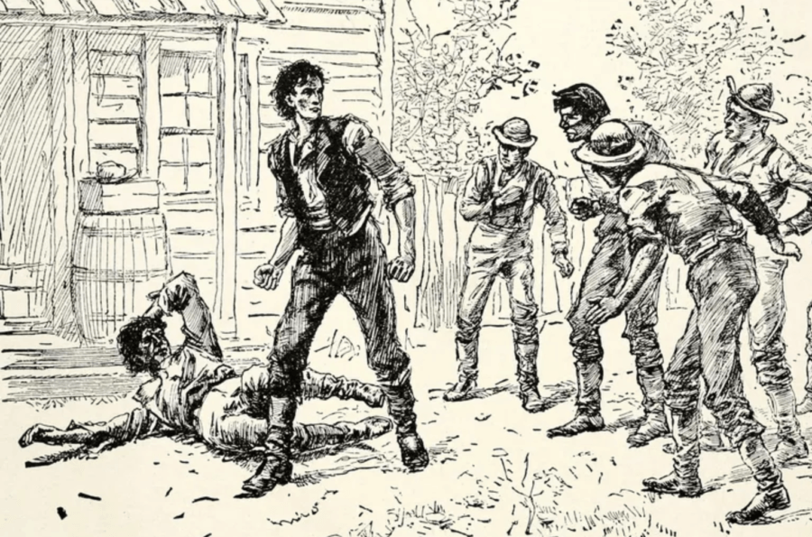 Abraham Lincoln Fighting Jack Armstrong