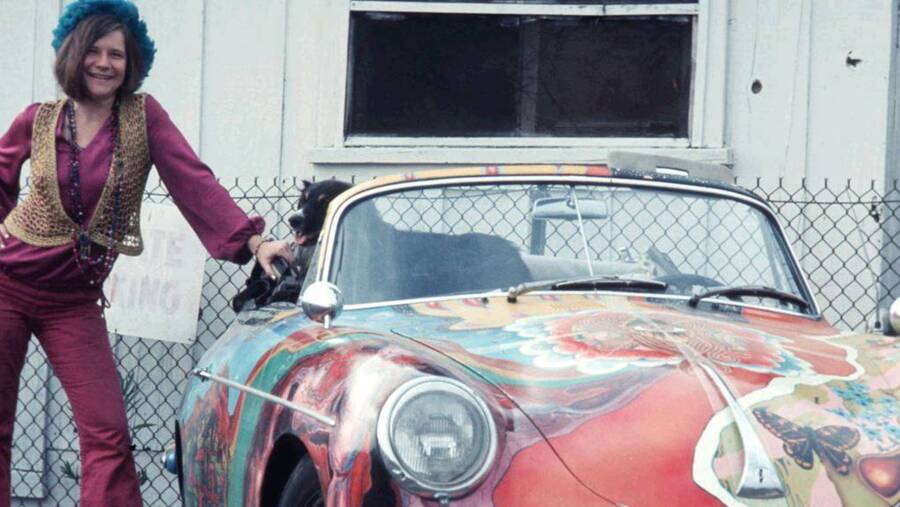 Janis Joplin And Her Porsche