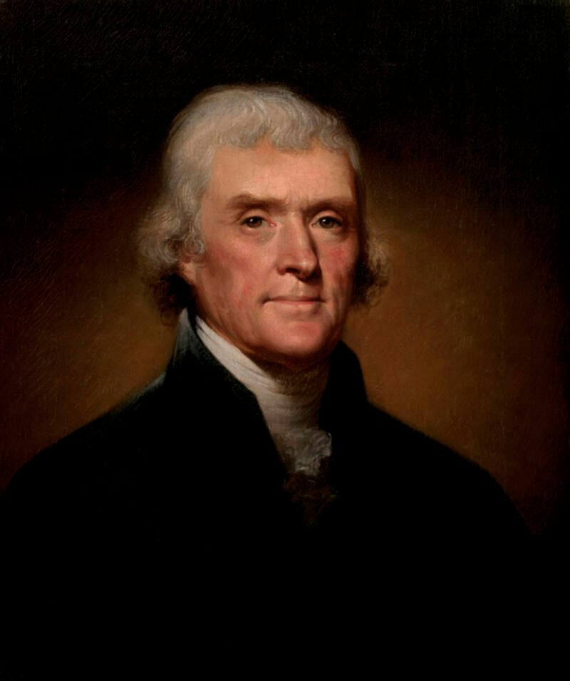 Portrait Of Thomas Jefferson