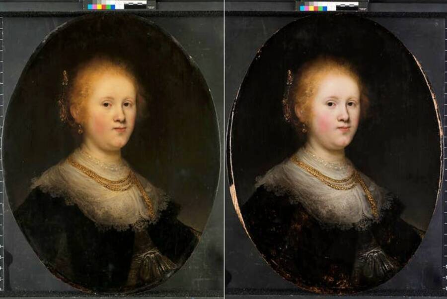 Womans Portrait By Rembrandt