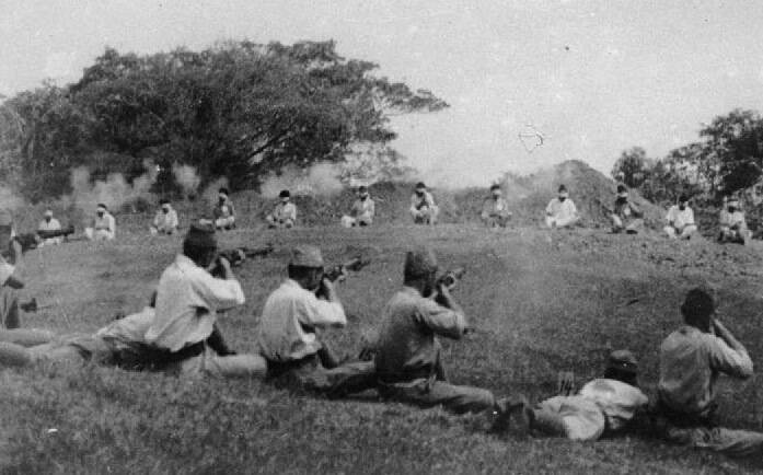 Japanese Soldiers Shooting Sikhs