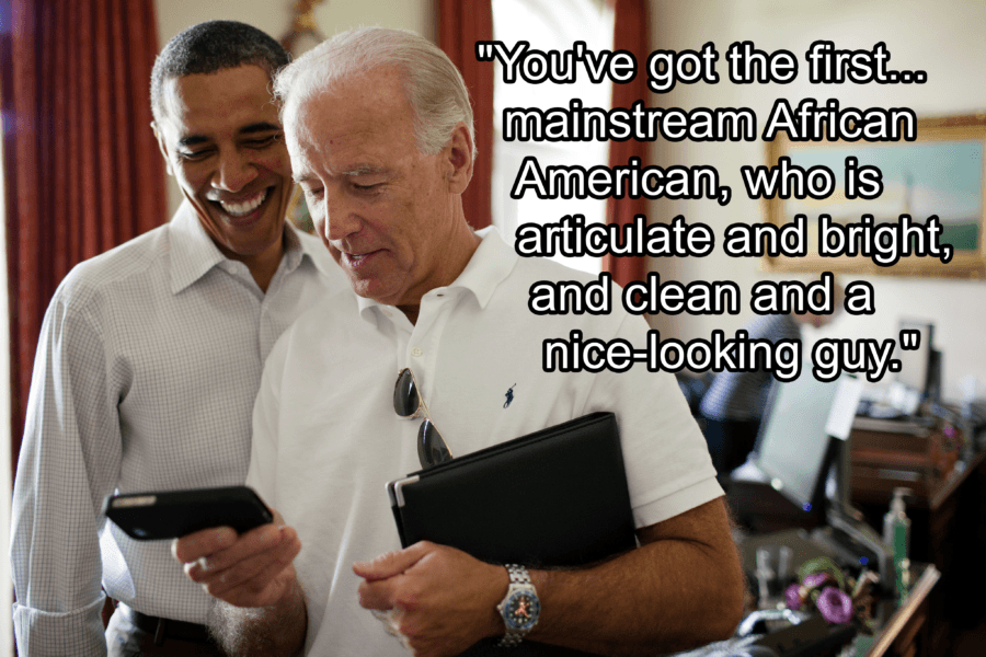 Joe Biden About Clean African Americans