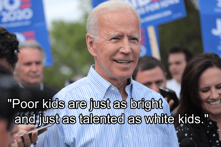 Joe Biden About Poor Kids