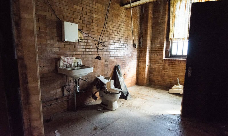 Abandoned Asylum Restroom