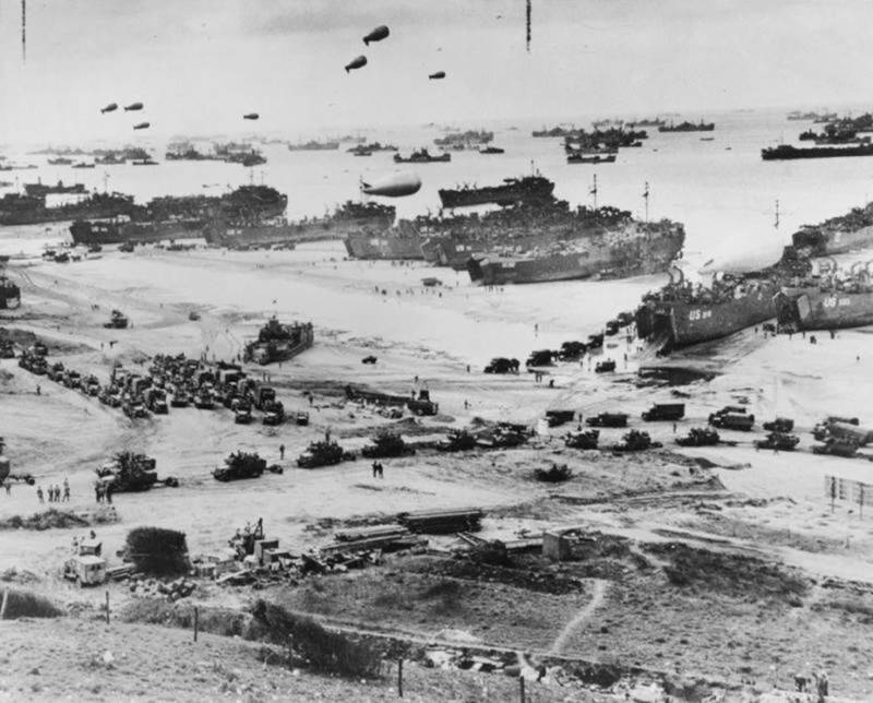 American Troops At Omaha Beach