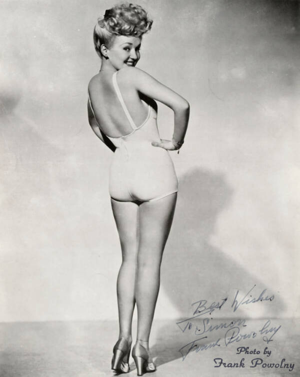 Pinup Model Betty Grable