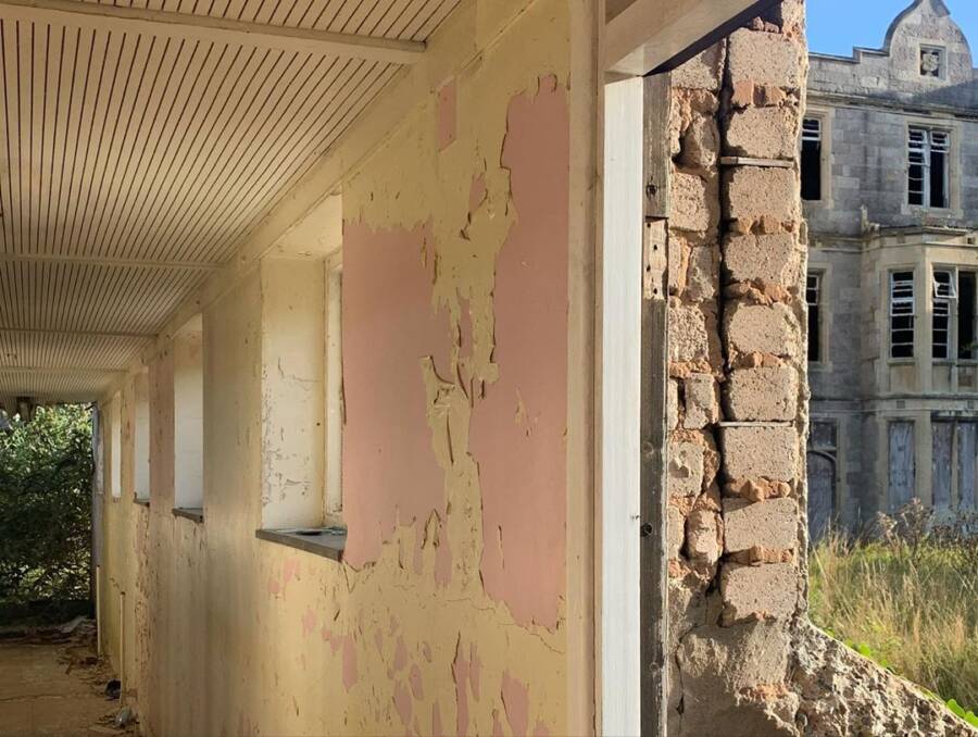 Broken Wall At Denbigh Insane Asylum