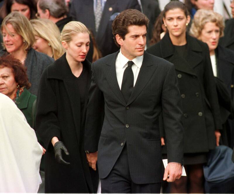Jfk Jr With His Wife