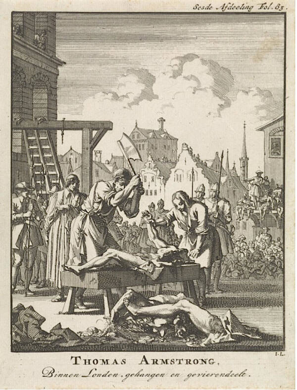 Medieval Execution Of Thomas Armstrong