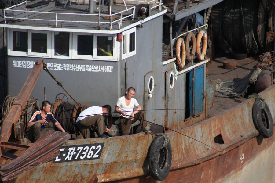 Barco de pesca norte-coreano