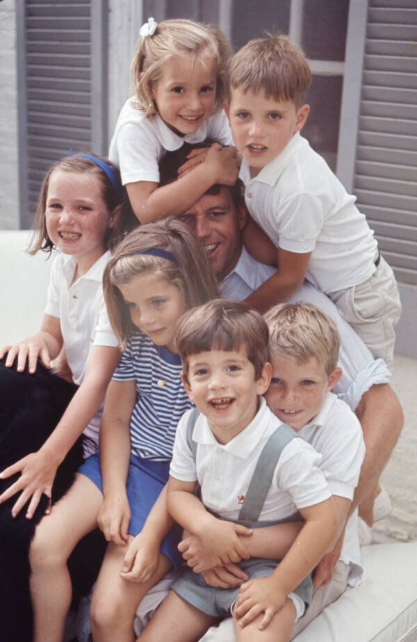Robert Kennedy With His Children
