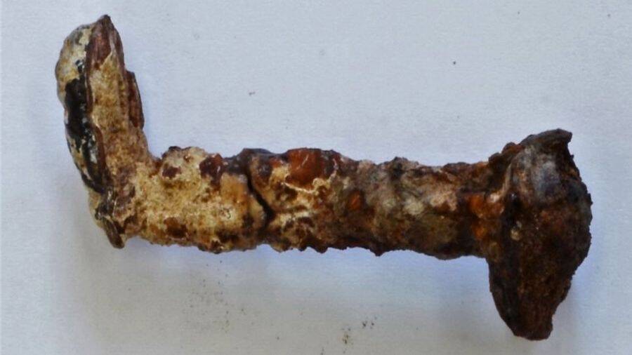 Old Metal Nails Excavated from a Roman Villa Site in West Sussex, England.  on Display in a Museum Editorial Photography - Image of corroded, ancient:  197088192