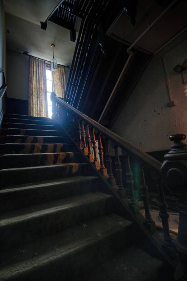 Abandoned Hospital Stairs