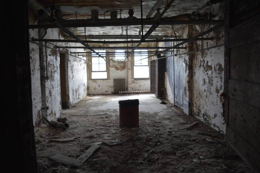 Dilapidated Ellis Island Immigration Hospital Room