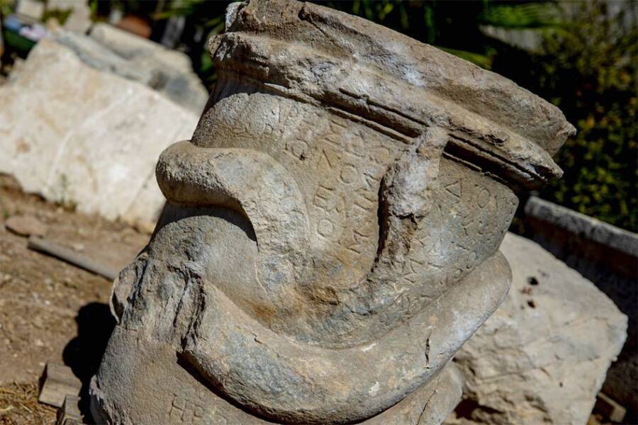 Dutch Angle Of Patara Snake Altar