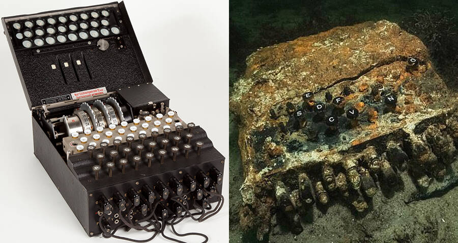 Found: A Nazi 'Enigma' Machine at the Bottom of a Bay - Atlas Obscura