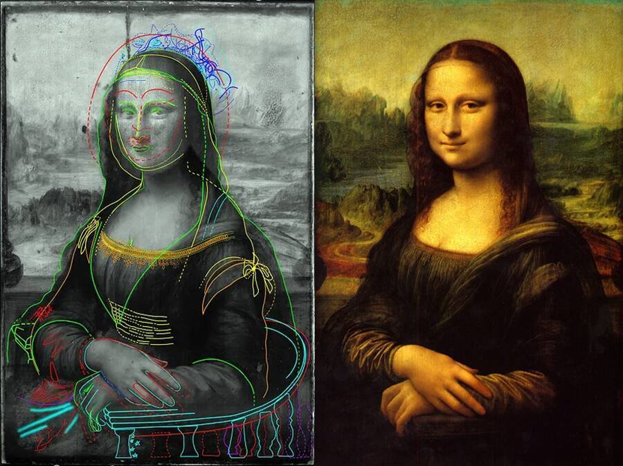 Mona Lisa Hidden Drawing