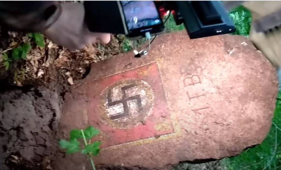 Nazi Stone At Wolfsschanze