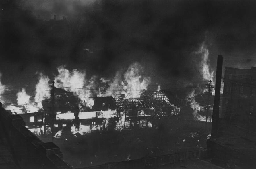 Night Scene Of Tokyo Bombing