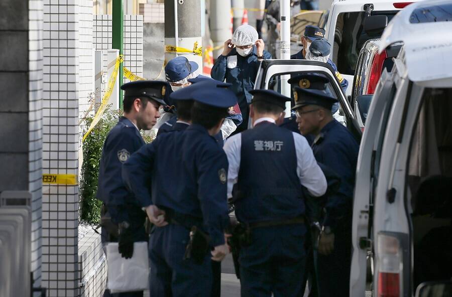 Police At Takahiro Shiraishis Apartment