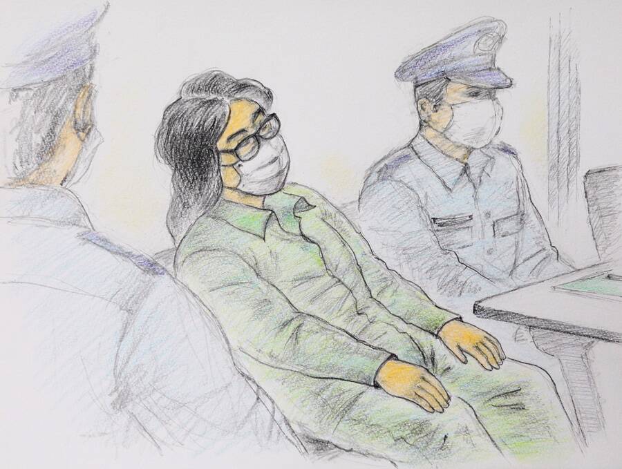 Takahiro Shiraishi Court Sketch