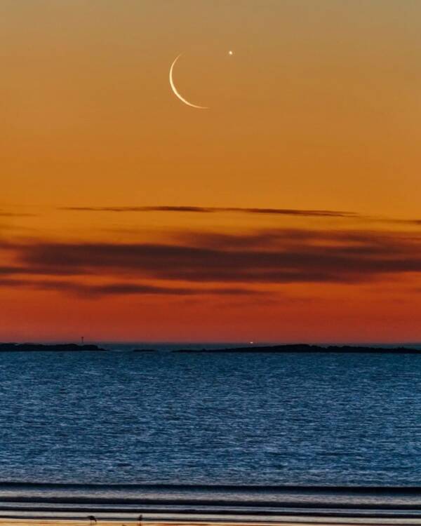 Venus And The Moon