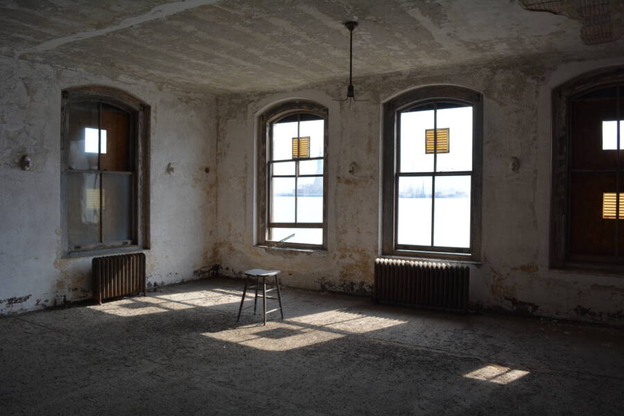 View Of Liberty Island From Ellis Island Immigration Hospital