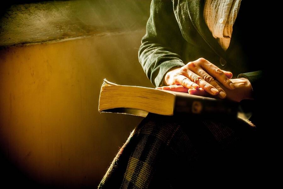 Woman Holding Book