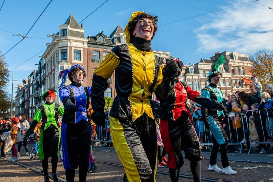 Zwarte Piet Performers With Soot
