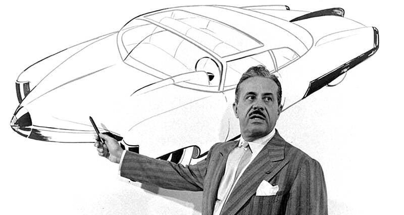 Raymond Loewy Presenting A Car