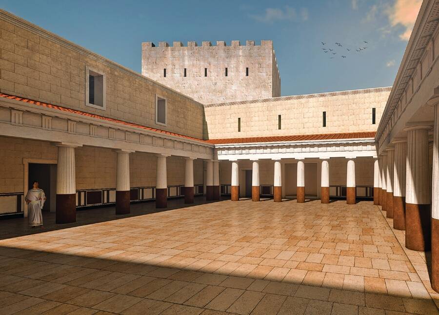 Reconstruction Of Herod Antipas Courtyard
