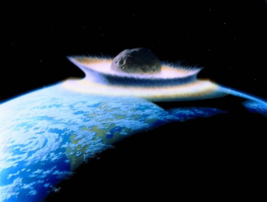 Asteroid Impact Illustration