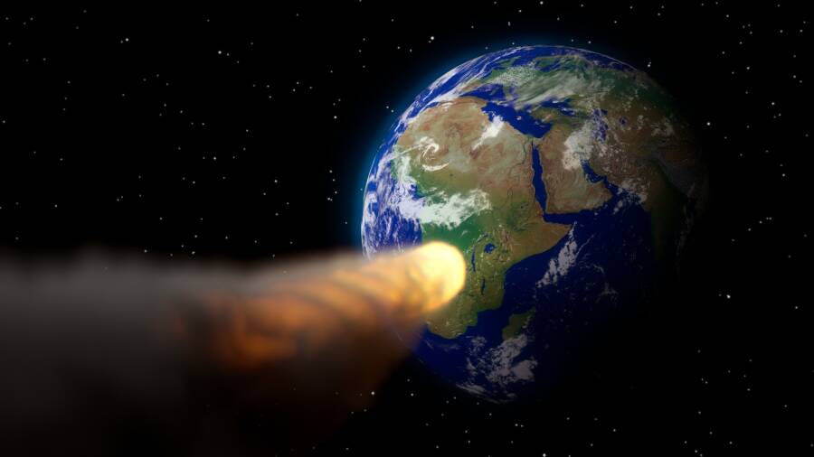 Comet Hitting Earth