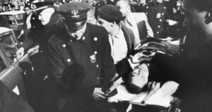 Malcolm X Lying Mortally Wounded