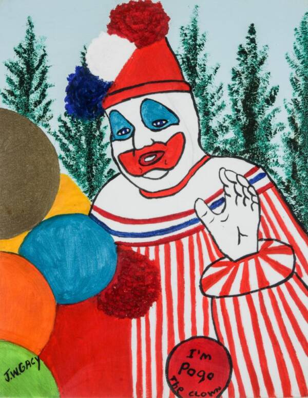 John Wayne Gacy's Paintings In 25 Disturbing Images