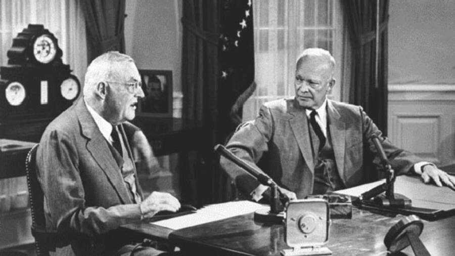 John Foster Dulles And Dwight Eisenhower