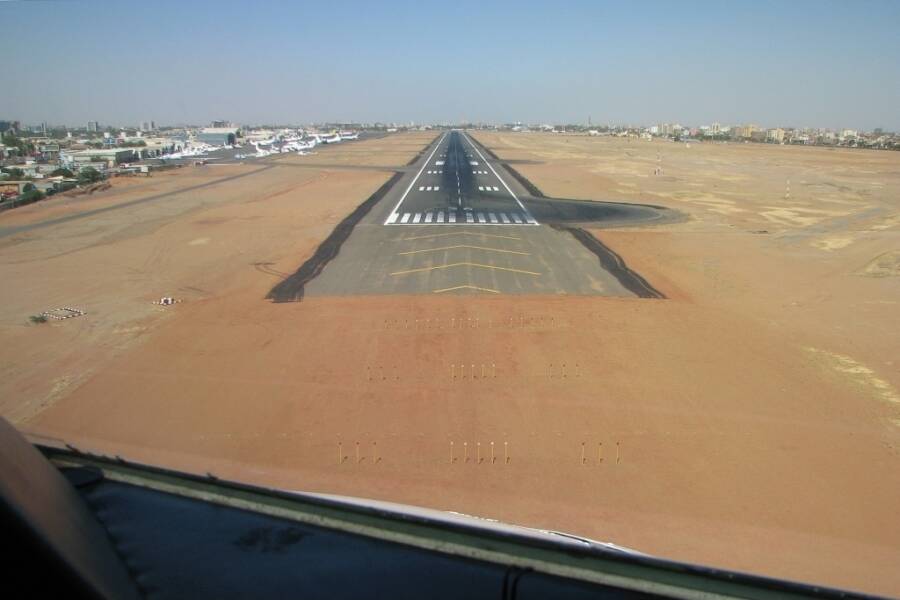 Khartoum Airport Landing Strip