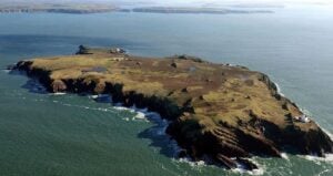 Skokholm Island From Above