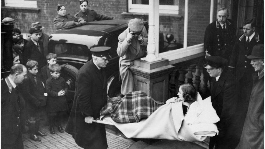 Unity Mitford Leaving The Hospital